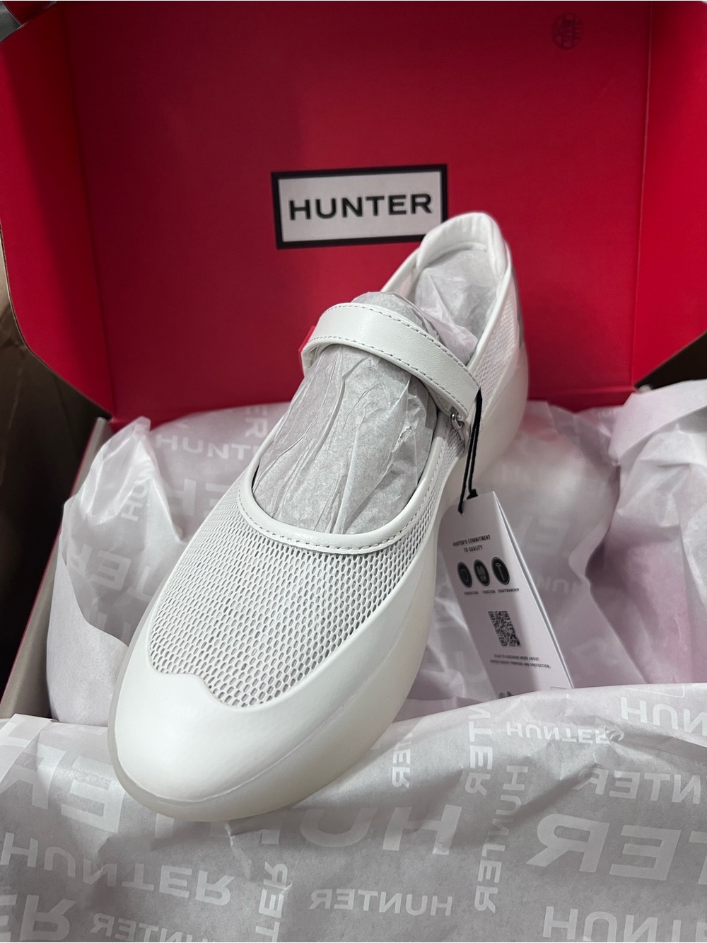 Hunter Boots Mire Mary Jane Sneaker Flats White Free People Size 6 7 8 9 10 11 - Picture 7 of 14